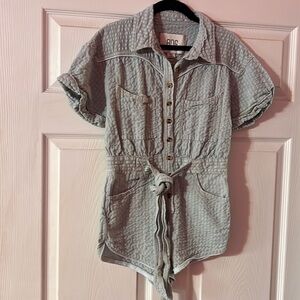 BDG Denim Utility Romper Sm